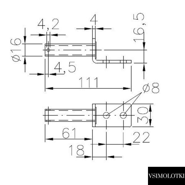 Палець петлі борта причепа Winterhoff BSCH 10-17-А (1860089) 1860089 фото