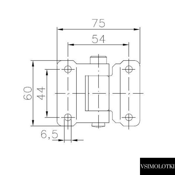 Петля борта причепа Winterhoff BSCH 30-3 довжина 75 мм (1860109) 1860109 фото