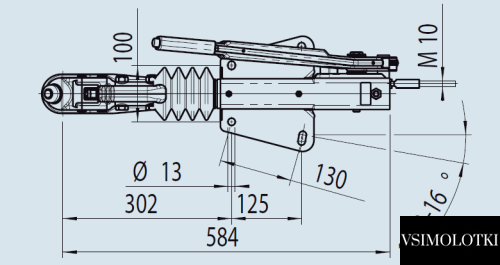 Гальмо накату AL-KO 90 S-3 700-1000 кг AK161 (1251911) 1251911 фото