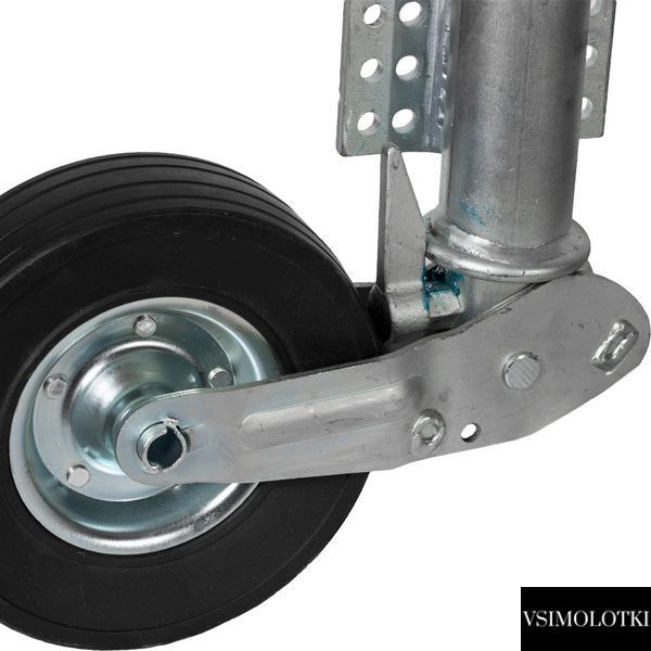 Опорне колесо причепа Knott-Autoflex d60 мм автоматичне довжина 640 мм сталевий диск 250 кг (JD.00.54.010) JD.00.54.010 фото