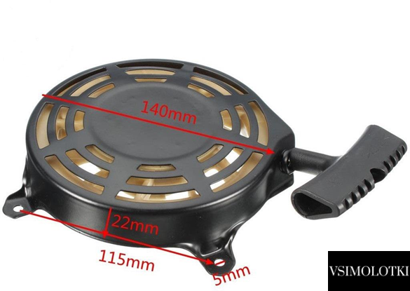 Механический стартер в сборе для двигателей Briggs & Stratton серии 675 RS (497680) 497680 фото