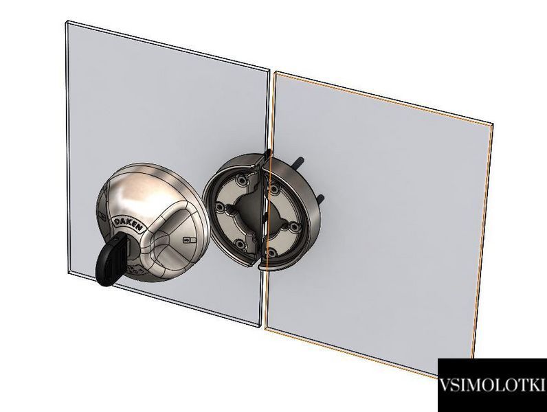 Замок для легковых фургонов Daken Saturn Evo (Нерж, Италия) (1305384200) 1305384200 фото