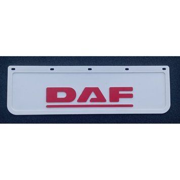 Брызговик белый Daf рельефная надпись перед (650х220) (Резина, Турция) 10047 1905198901 фото