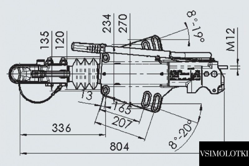 Гальмо накату AE Profi V 3500 2000-3500 кг AK351 (1224137) 1224137 фото