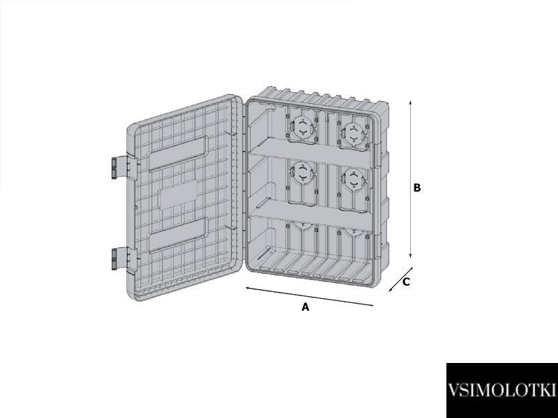 Ящик для инструментов Daken Dual Box 616х735х270 мм объем 75 л (1001161010) 1001161010 фото