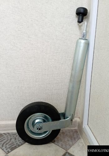 Опорное колесо прицепа Winterhoff d48 мм длина 505 мм стальной диск 150 кг (1860905EW) 1860905EW фото