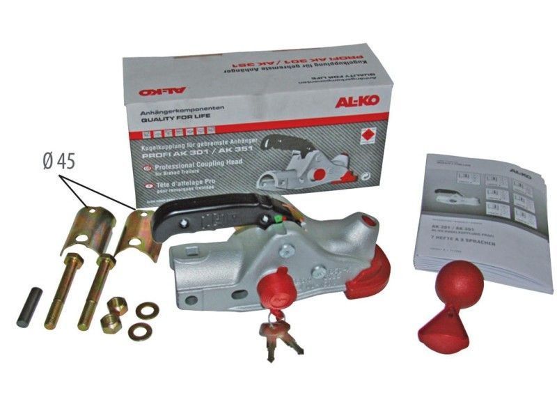 Сцепное устройство AL-KO АК301 Profi V+Safety Kit круглое дышло 45/50 мм 3000 кг чугун (1223427) 1223427 фото