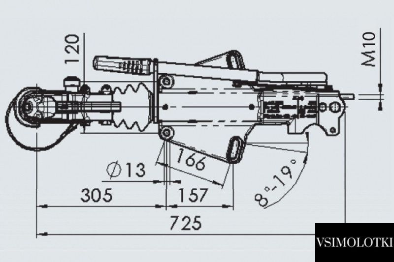 Тормоз наката AE Profi V 3000 1600-3000 кг AK301 (1224121) 1224121 фото