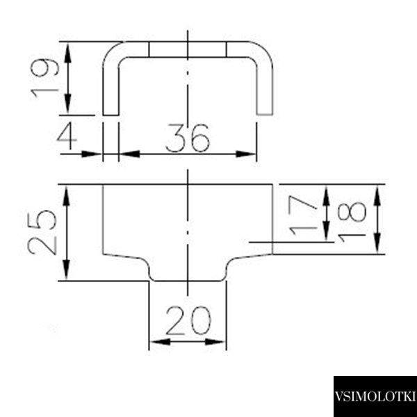 Ответная часть замка борта прицепа Winterhoff BV 90-А (1860085) 1860085 фото