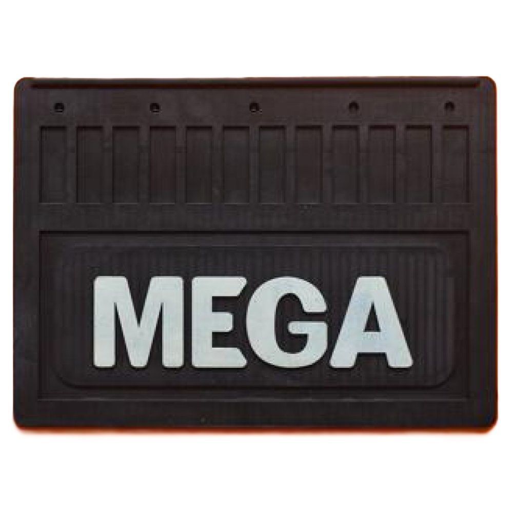 Брызговик MEGA рельефная надпись перед (400х290) (Резина, Турция) 1080 1905198926 фото