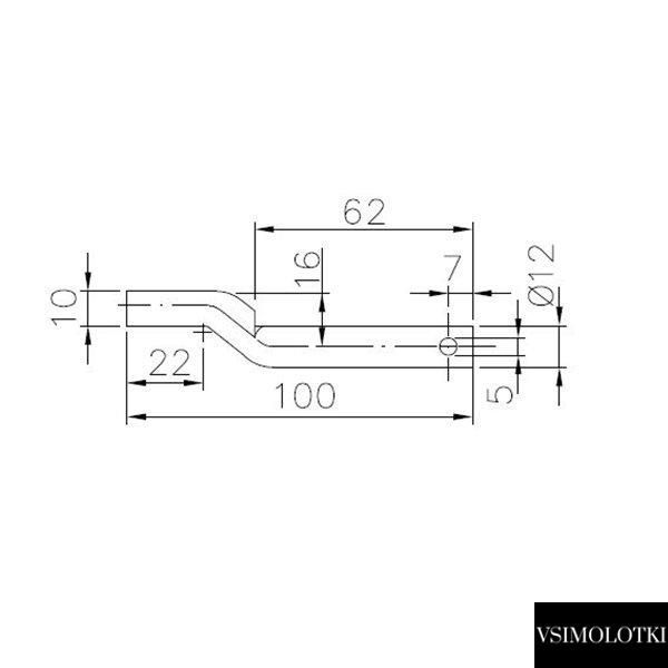Палец петли борта прицепа Winterhoff BSCH 10-14-Е (1860105) 1860105 фото