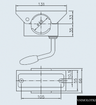 Хомут опорного колеса прицепа Winterhoff d48 мм 250 кг (1860644) 1860644 фото